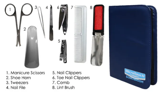 17pc SonicGroom Deluxe Precision Grooming System By MicroTouch - Ships Next Day!