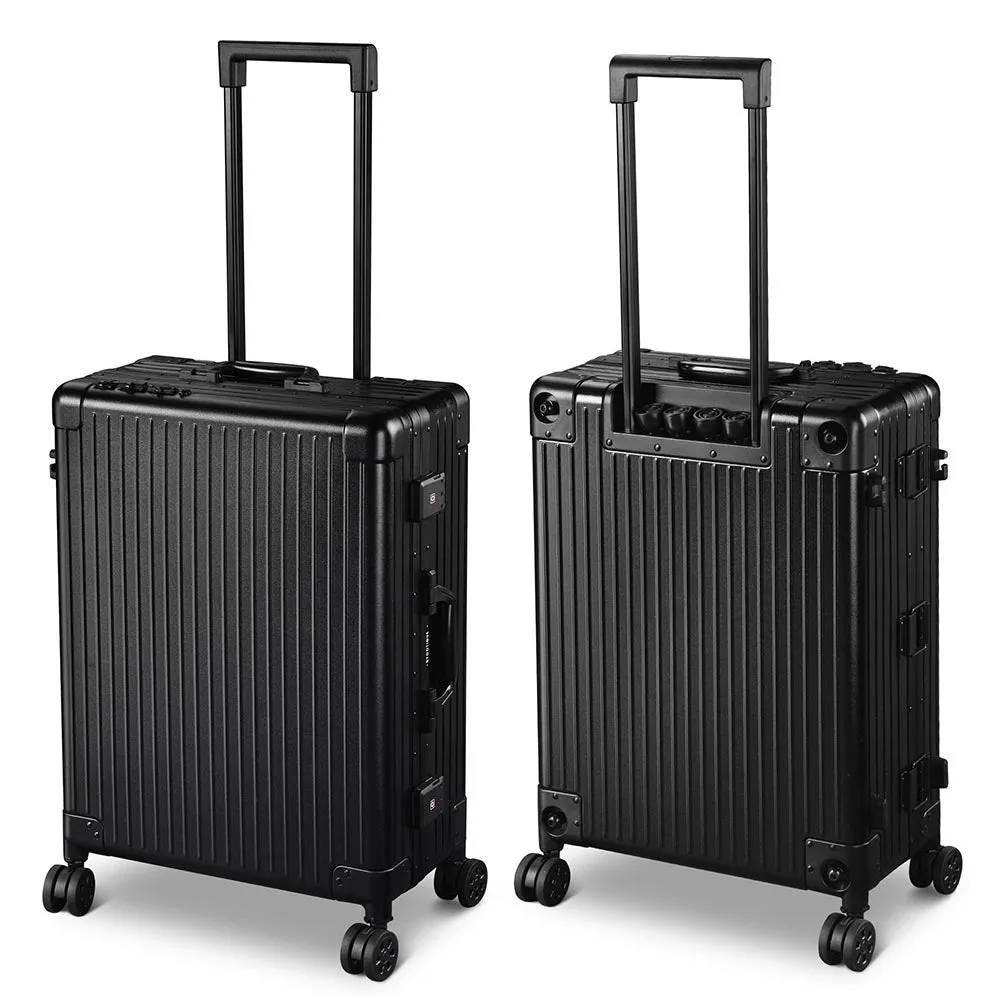 18x9x25in Rolling Makeup Train Case with Lights & Stand