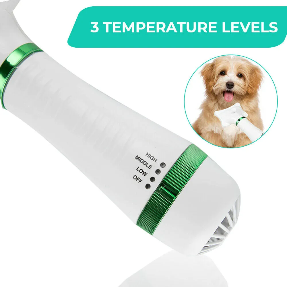 2-in-1 Pet Hair Dryer Brush