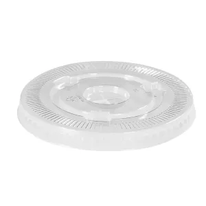 25-33oz PP Plastic Cold Cup Flat Lid 120mm - Clear (1000 per case)