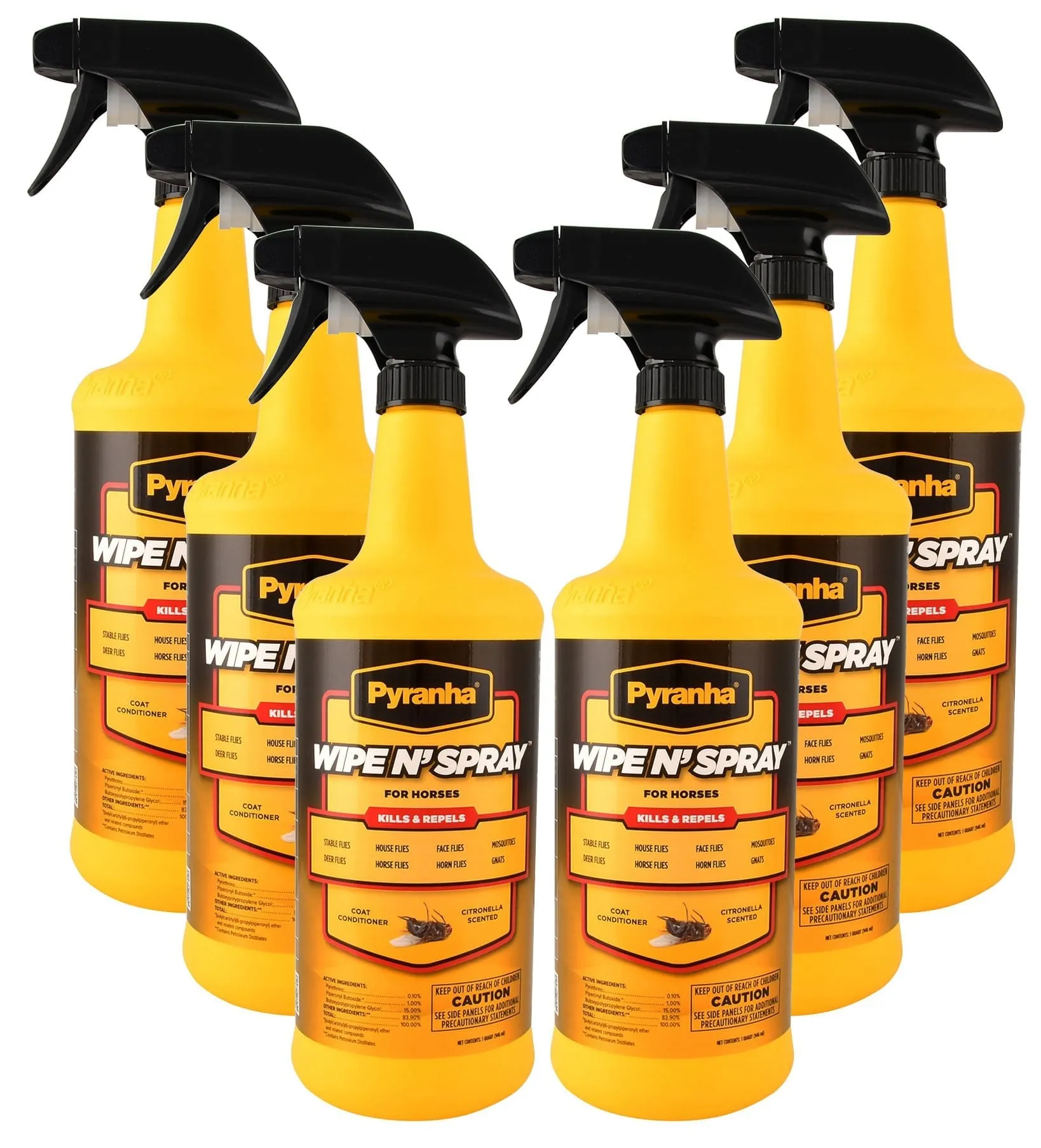 32 oz Pyranha Wipe N' Spray, 6 pack