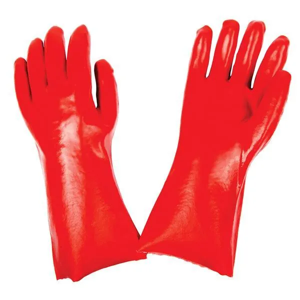 651 - Cut Glove Reusable Rubber Hand Gloves (Red) - 1 pc