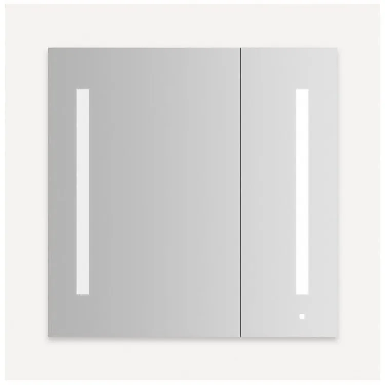 AiO Flat Mirror Two Door Cabinet