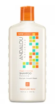 Andalou Naturals Moisture Rich Shampoo - Argan Oil & Shea (340ml)