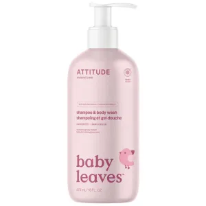 Attitude Baby Leaves 2-In-1 Shampoo & Body Wash, Fragrance Free 473Ml