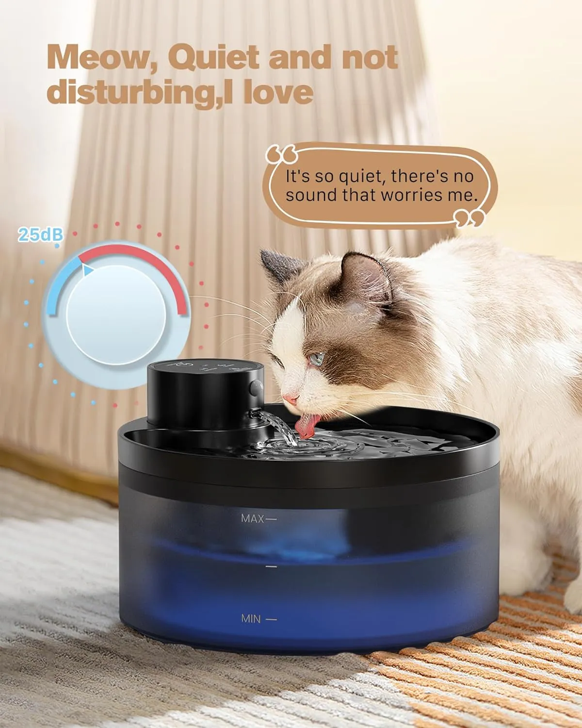 Battery Operated Cat Water Fountain