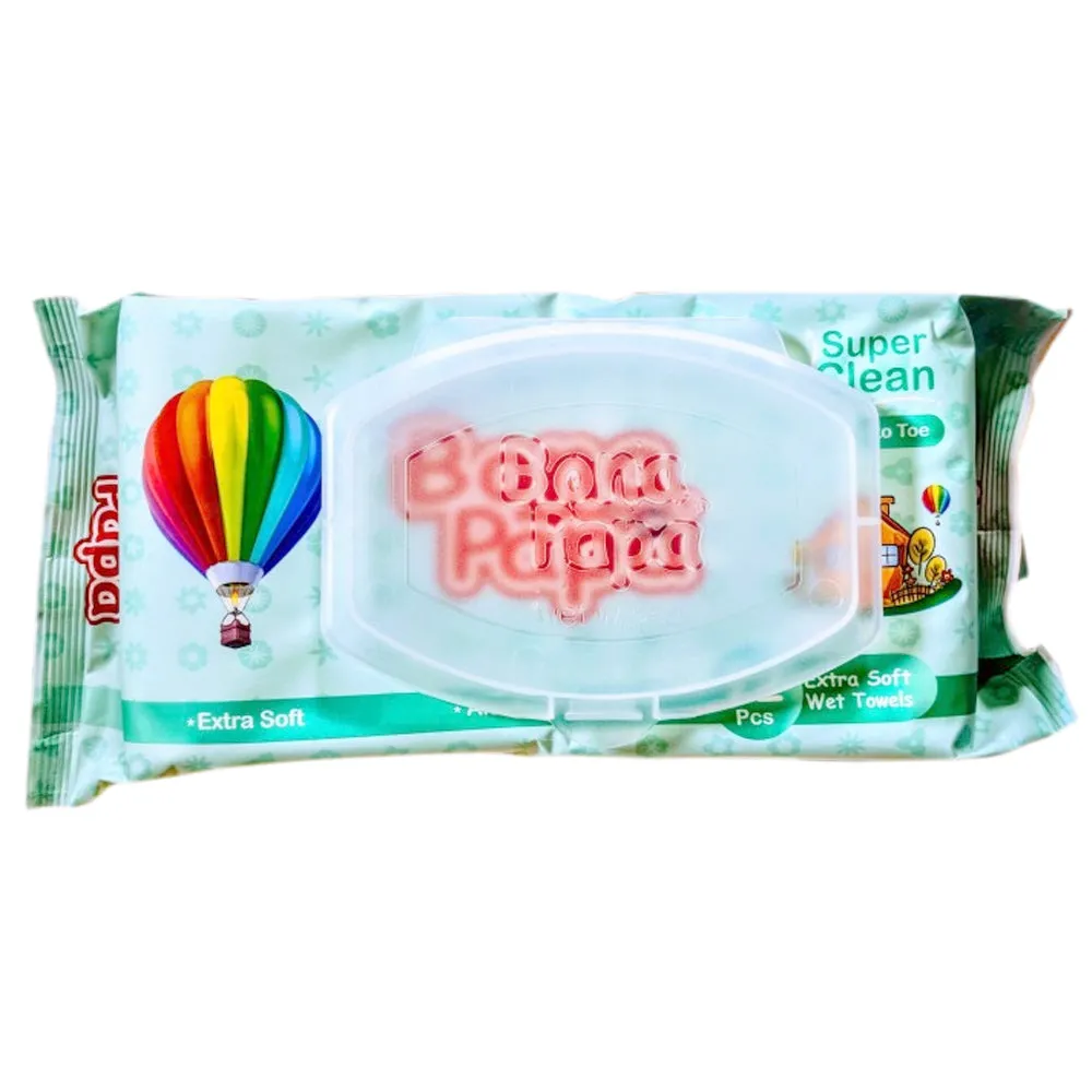 Bona Papa Magic Wipes 72 Pieces - Cyan