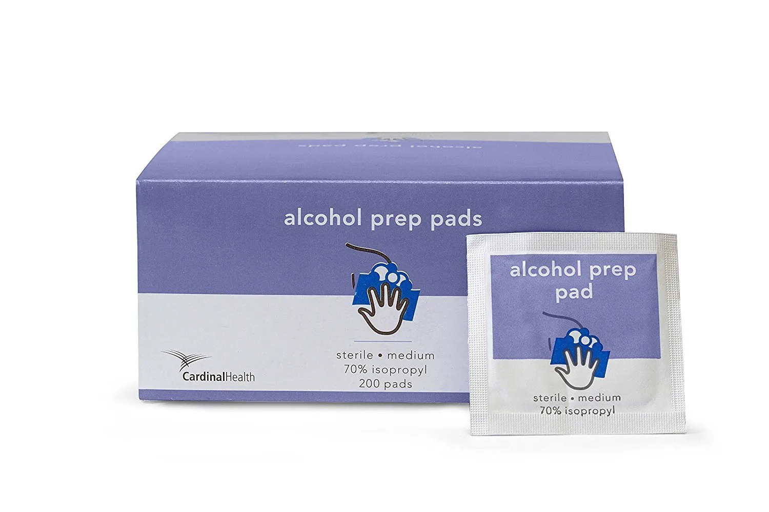 Cardinal Health™ Alcohol Prep Pad, 2-Ply Medium