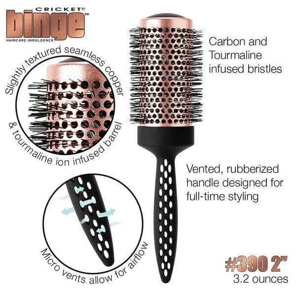 Cricket Binge Copper Tension Thermal 2" Brush