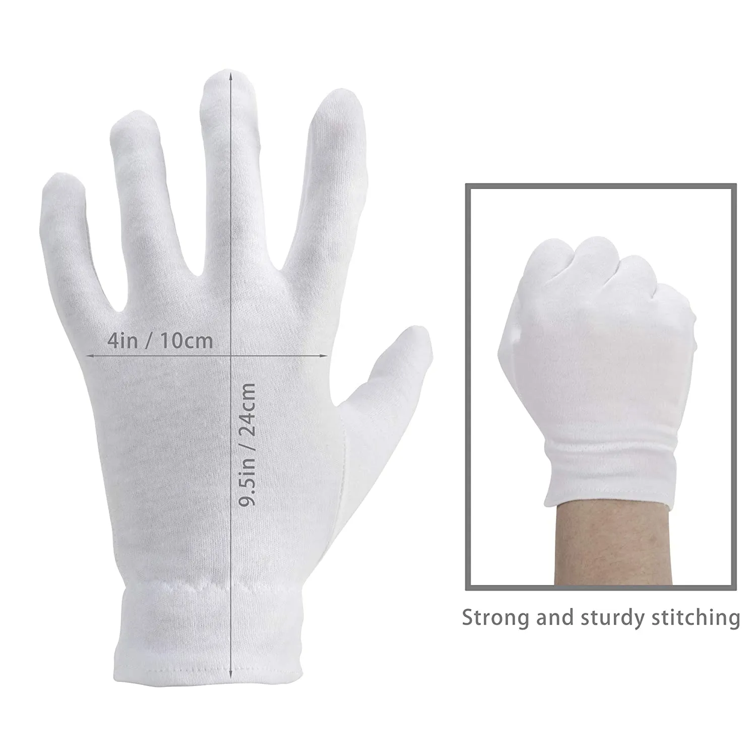 Custom Logo Cotton Gloves Protects From Dust, Pollution And Cold - Washable & Reusable