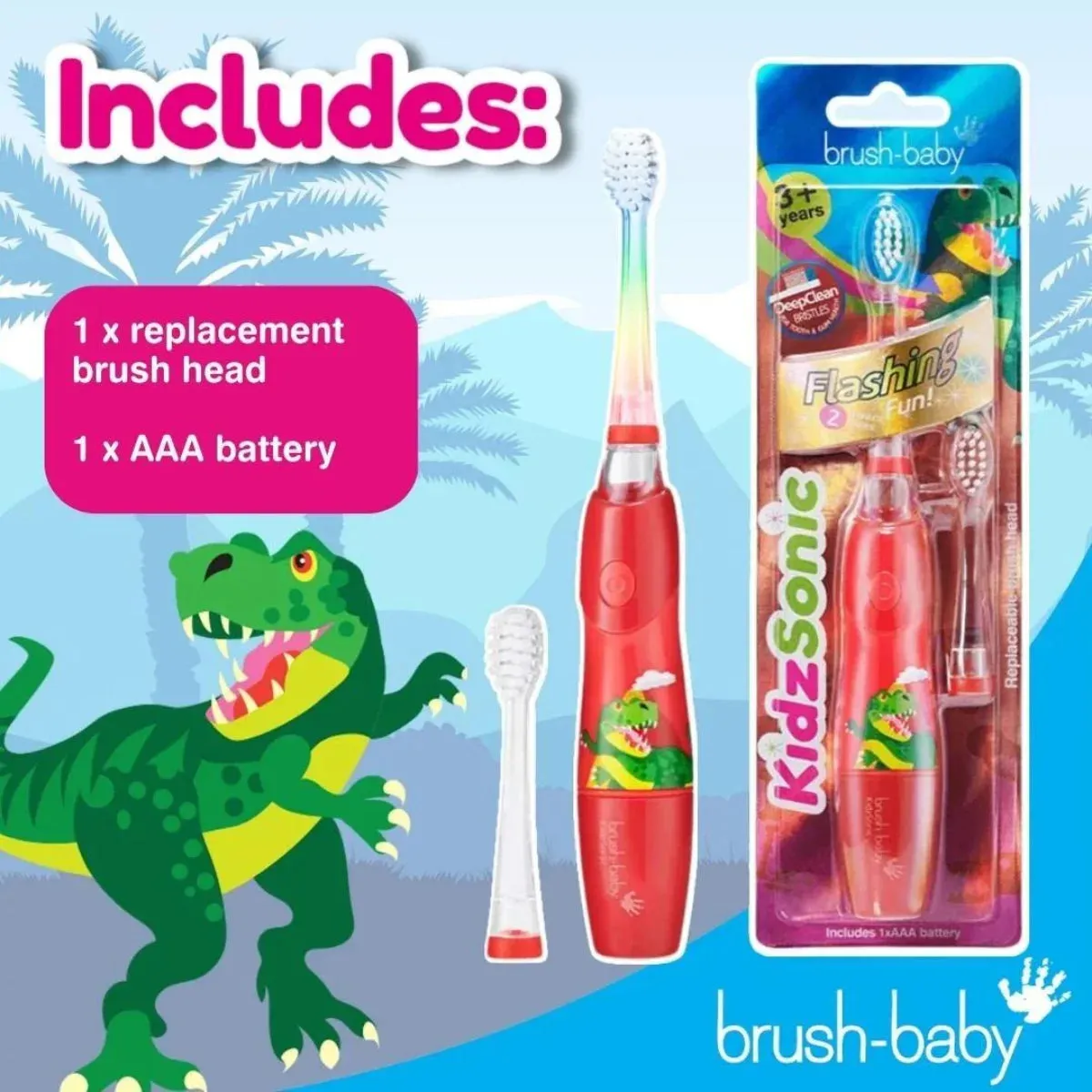 Dinosaur KidzSonic® Kids Electric Toothbrush