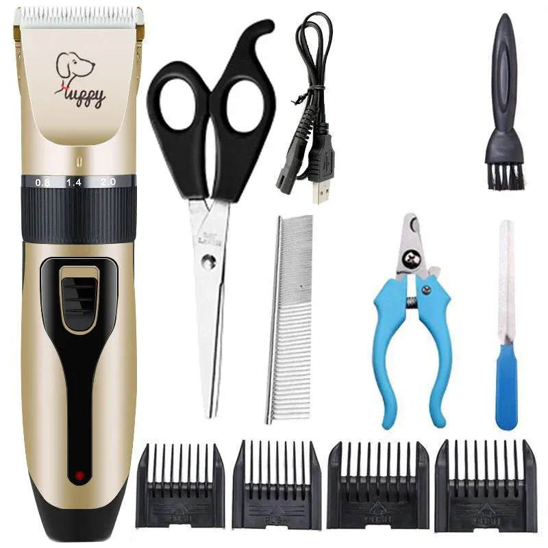 Dog Clipper QUIET Cordless Hair Clippers Grooming Kit (Pet/Cat/Dog/Rabbit) Haircut Trimmer Set for Pets Rechargeable Professional