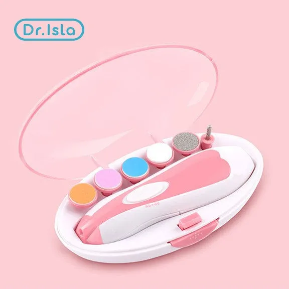 Dr.isla Electric Baby Nail Trimmer 6 in 1 Clipper Adult Nail Polisher Pedicure