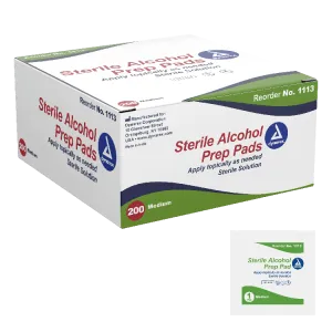 Dynarex Alcohol Prep Pad Sterile, Medium