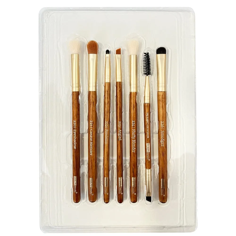 Effortless Beauty 7PC Eye Brush Set - WHITE (3 units)