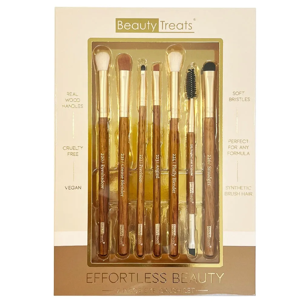 Effortless Beauty 7PC Eye Brush Set - WHITE (3 units)