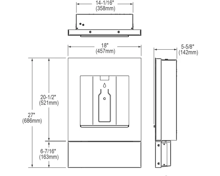 Elkay LBWD00 ezH2O Liv Built-in Filtered Water Dispenser, Non-refrigerated