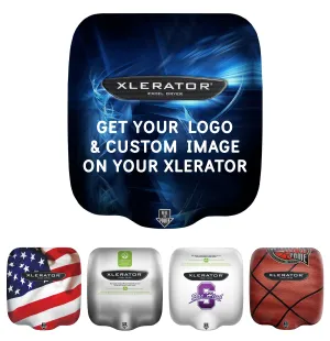 Excel Dryer XL-SI XLERATOR Hand Dryer Lets You Add Your Custom Logo or Design On the Cover