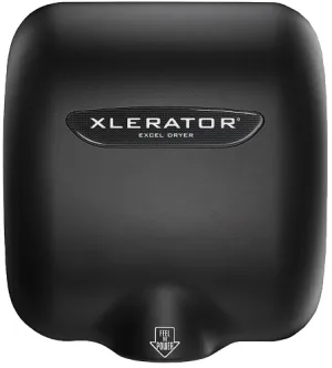 Excel Dryer XLERATOR® XL-SP (XL-BL) Hand Dryer - Special Color MATTE BLACK on Zinc Alloy High Speed Automatic Surface-Mounted