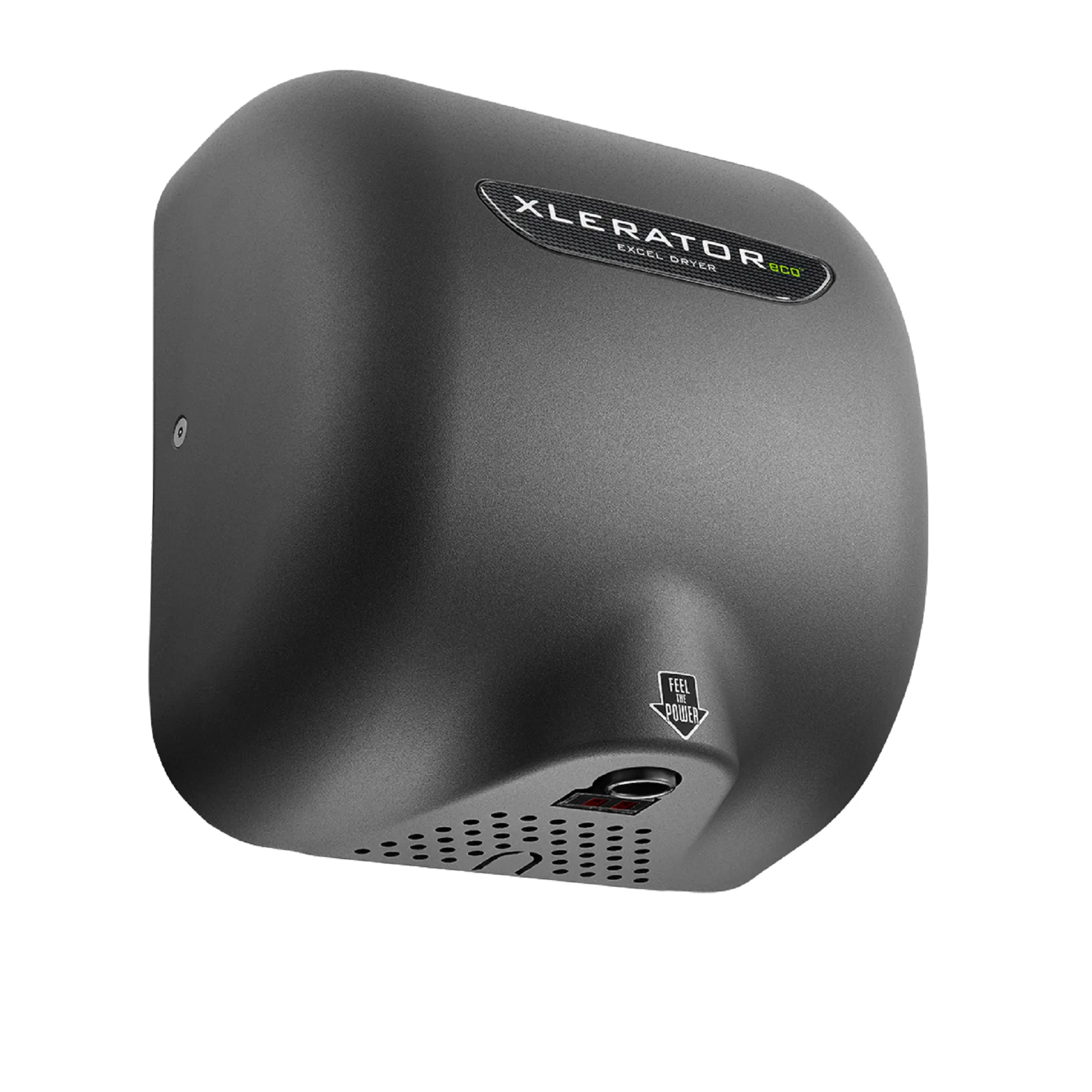 Excel Dryer XLERATOReco® XL-GRH-ECO (No Heat) Hand Dryer with HEPA Filter - Textured Graphite Epoxy on Zinc Alloy High Speed Automatic Surface-Mounted