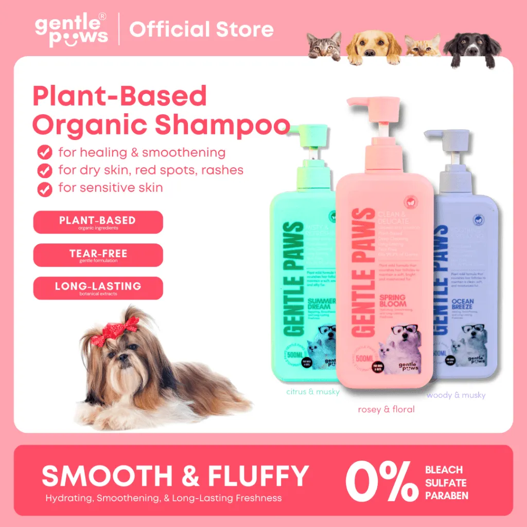 Gentle Paws Organic Plant Based Shampoo   Conditioner