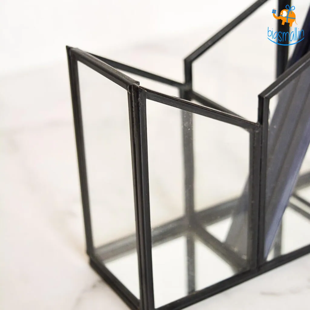 Geometric Glass Organizer