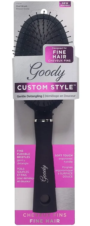 GOODY - Custom Style Oval Brush for Fine Hair Black - 1 Count