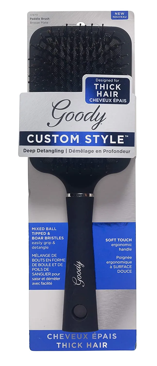 GOODY - Custom Style Paddle Brush for Thick Hair Black - 1 Count