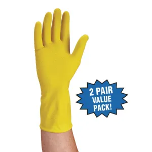 HARDY - Latex Cleaning Gloves, 2 Pair