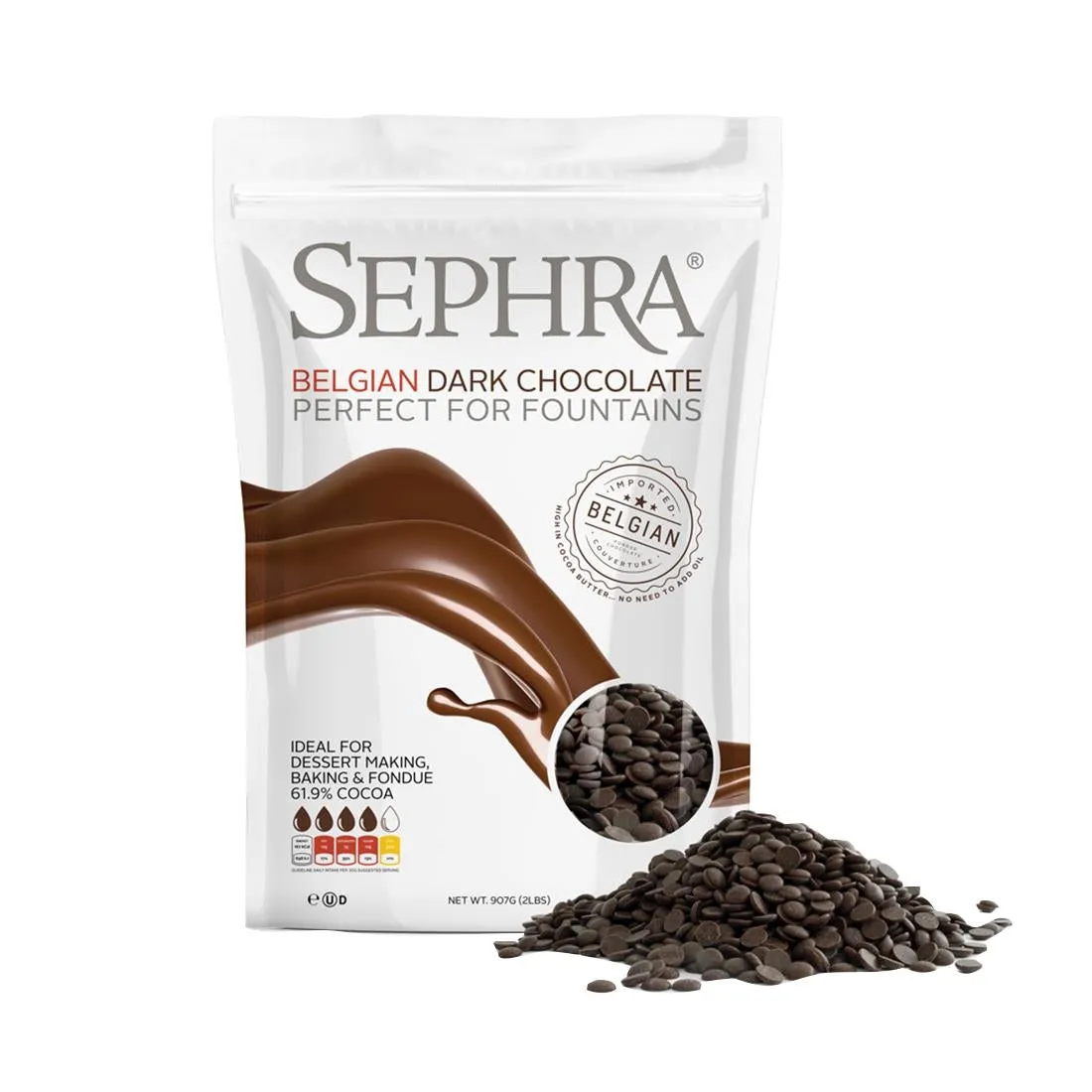 HU102 Sephra Luxury Belgian Dark Chocolate 2.5kg