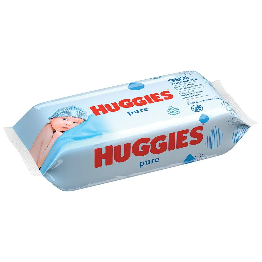 Huggies Pure Baby Wipes 56