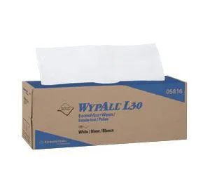 KC WypAll® L30 White Disposable Wipes in a Box (#05816) - Case of 720