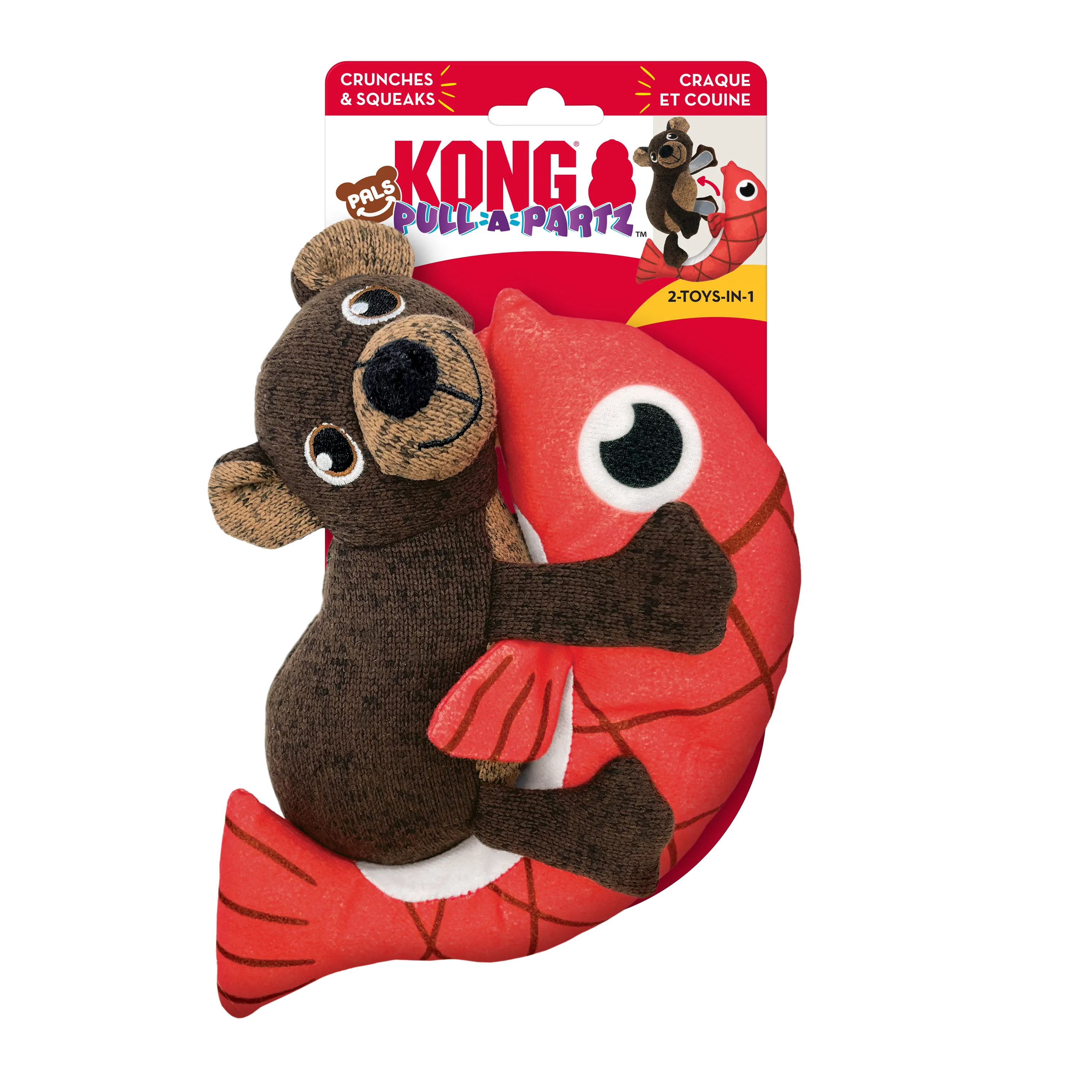 Kong Pull-A-Partz Pals Bear Dog Toy