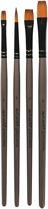 Mont Marte Gallery Series Brush Set Acrylic (4 Pcs) - BMHS0014