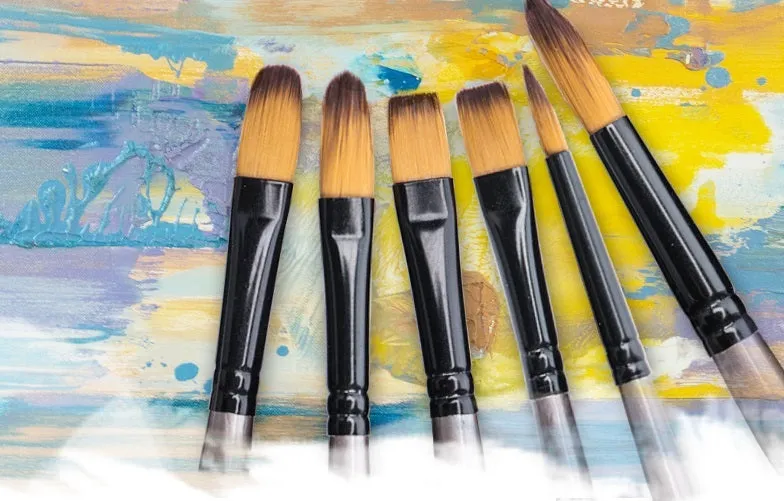 Mont Marte Gallery Series Brush Set Acrylic - (Pack of 4 Pieces)