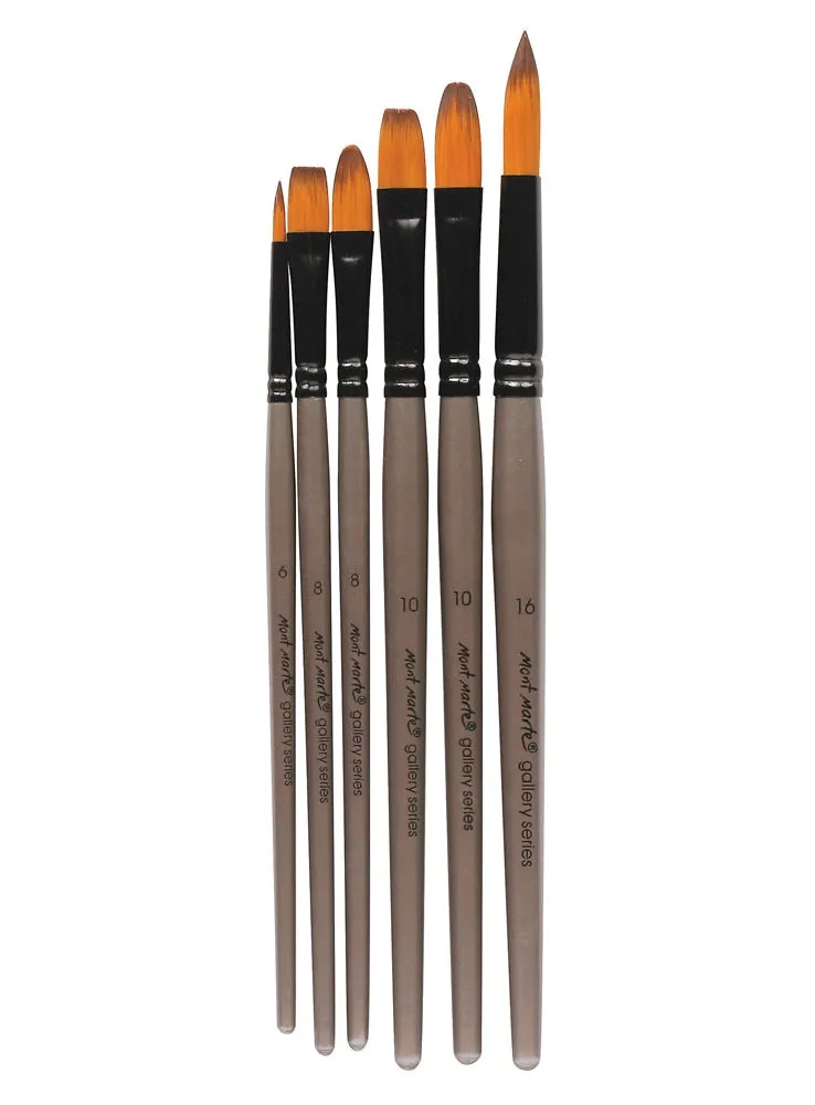 Mont Marte Gallery Series Brush Set Acrylic - (Pack of 4 Pieces)