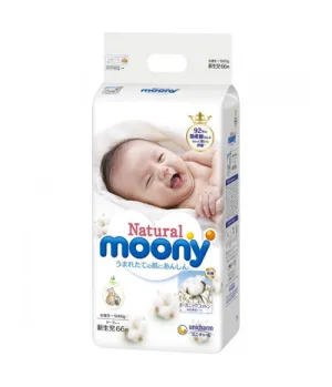 Moony Diapers Natural NewBorn 62 Pcs