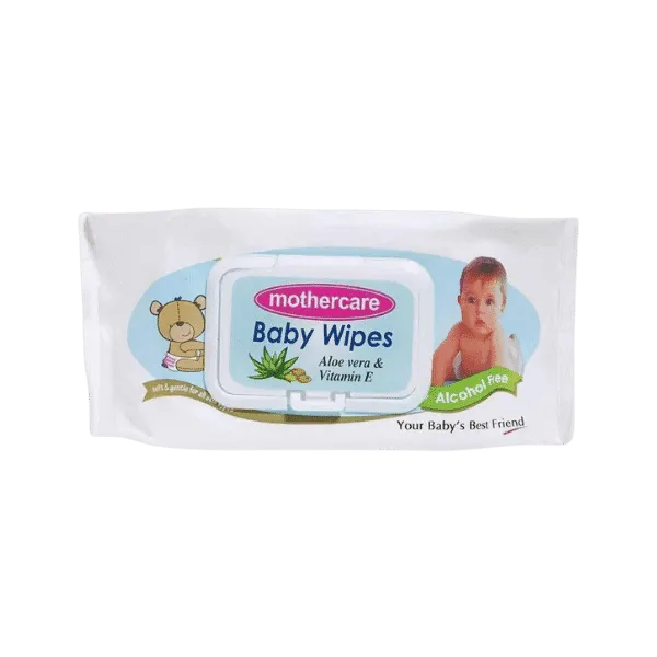 MOTHERCARE BABY WIPES ALOVERA & VITAMIN E WHITE 80PCS