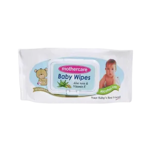 MOTHERCARE BABY WIPES ALOVERA & VITAMIN E WHITE 80PCS