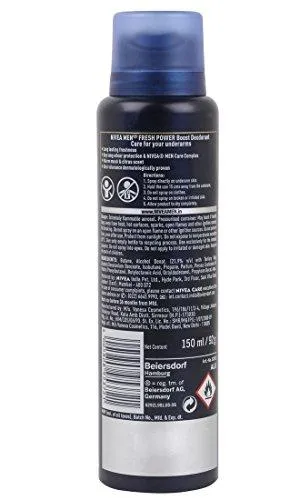 Nivea Men Fresh Power Boost Deodorant, 150ml