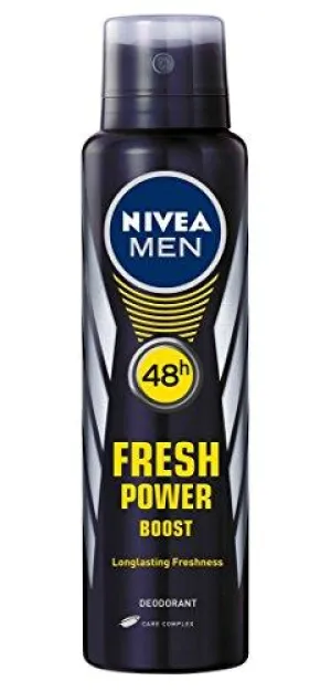 Nivea Men Fresh Power Boost Deodorant, 150ml