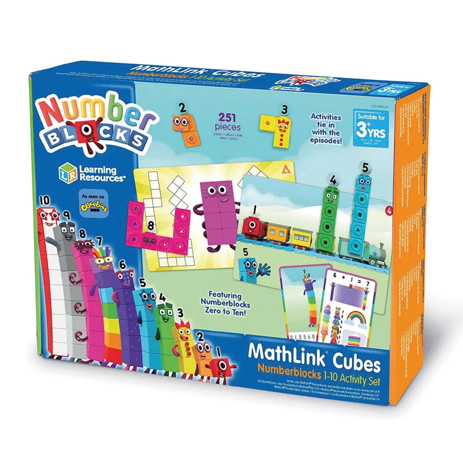 Numberblocks Mathlink Cubes Numberblocks 1-10 Set