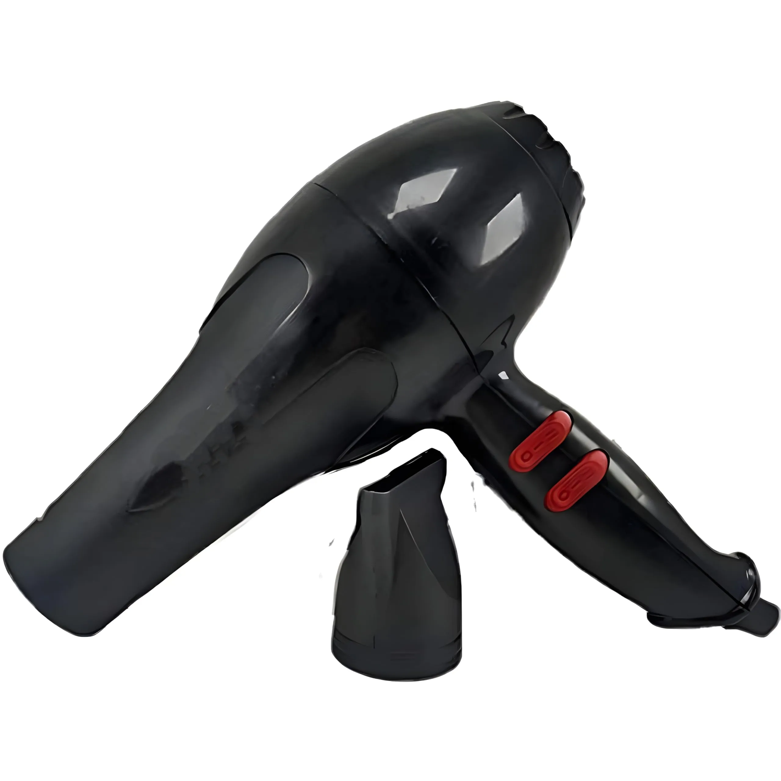 NV-6130 1200 Watts Foldable Hair Dryer 3 Heat Settings including Cool Shot button; Heat Balance Technology (Black & RED Pack Of 1)