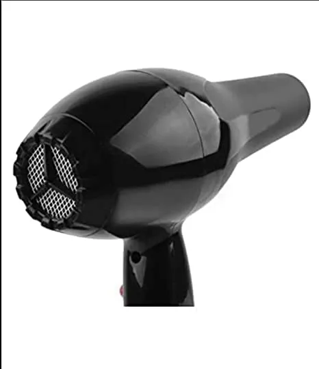 NV-6130 1200 Watts Foldable Hair Dryer 3 Heat Settings including Cool Shot button; Heat Balance Technology (Black & RED Pack Of 1)