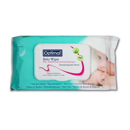 Optimal Wipes Moisturing With Lid x 72