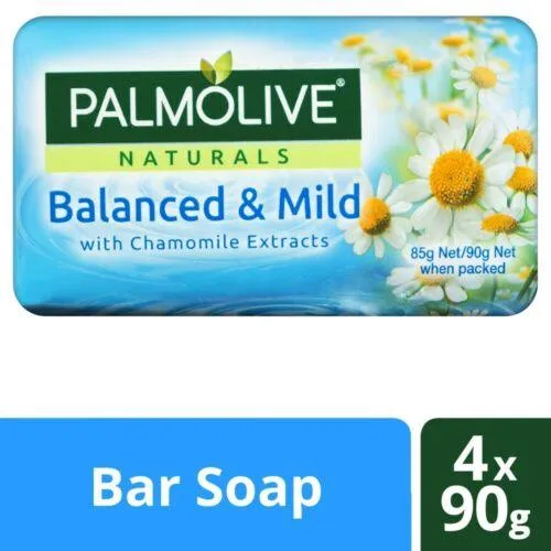 Palmolive Naturals Balanced & Mild With Chamomile Soap 4 Pack