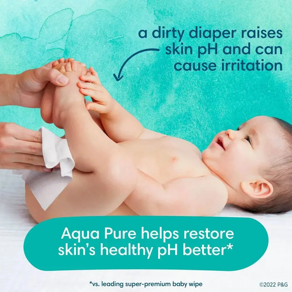 Pampers Baby Wipes - Aqua Pure - 896ct