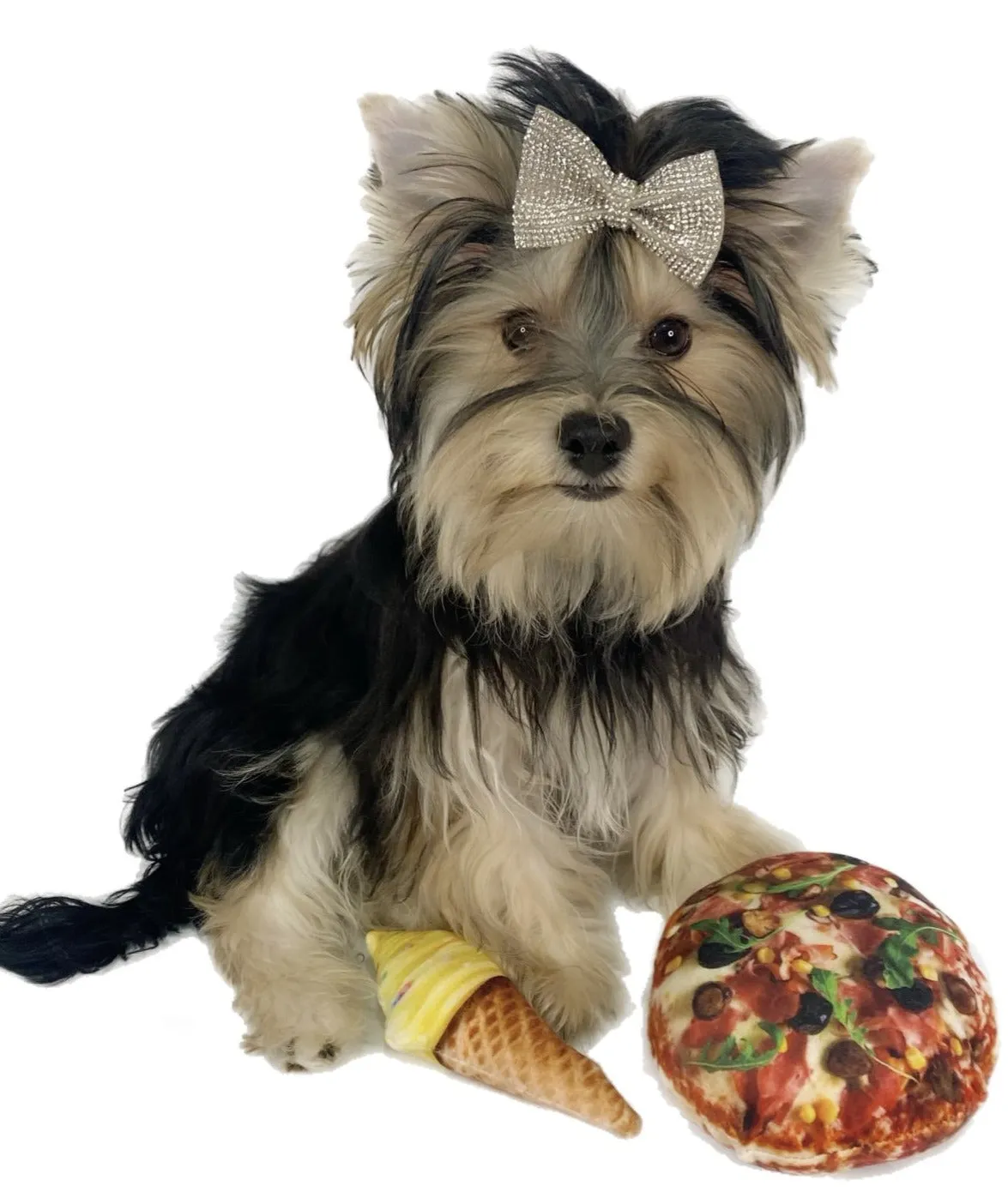 Pawpatu Pizza and Ice Cream Squeaky Plush Toy