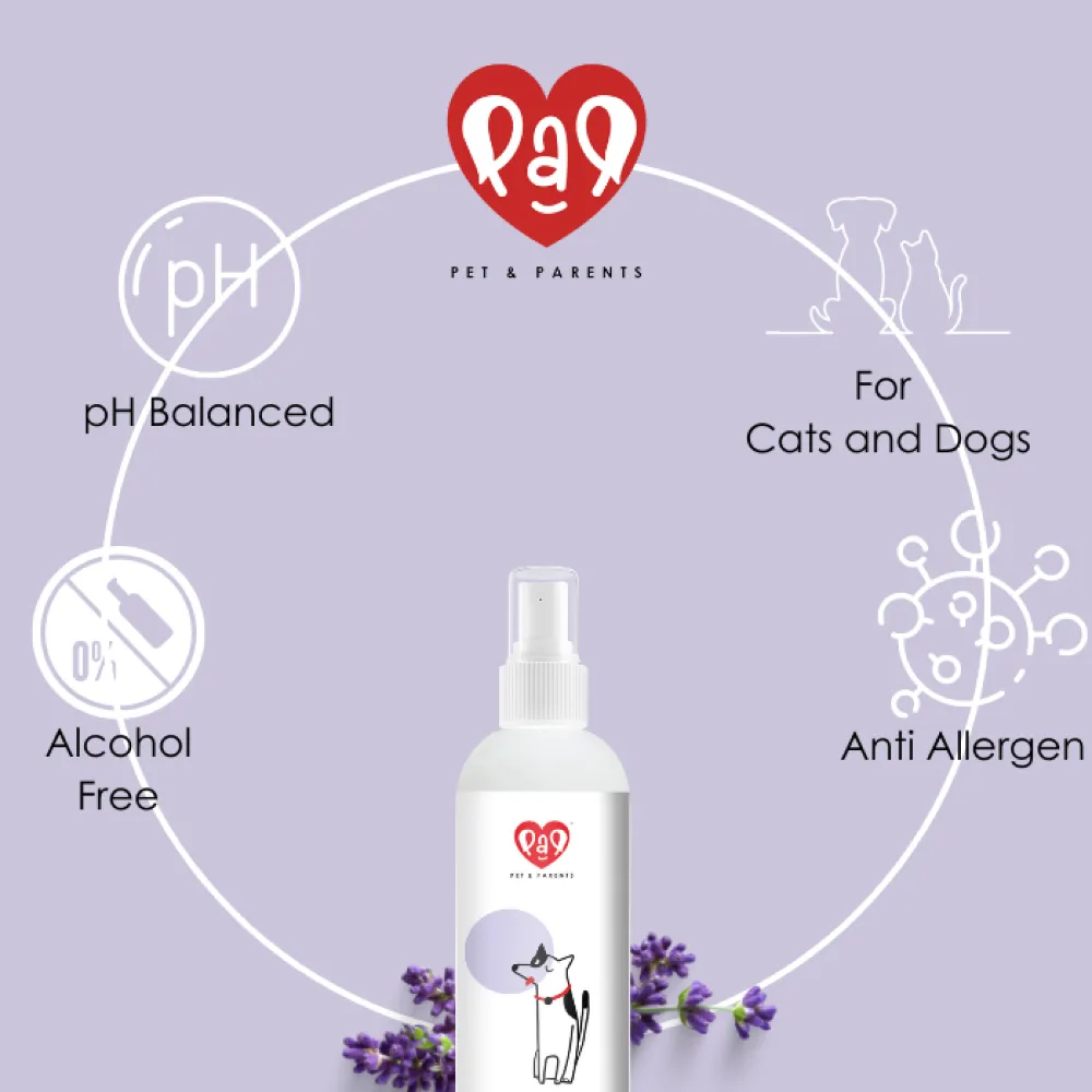 Pet And Parents Tick Repellent   Lavender odour Spray for Dogs and Cats