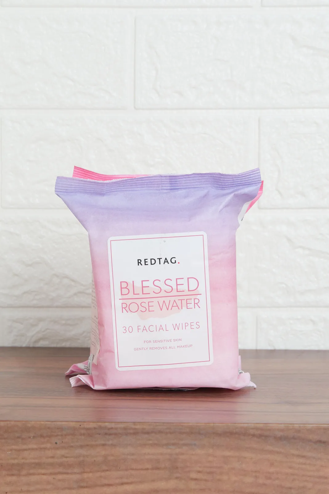 Pink Rose Water Facial Wipes Set (2 Piece)